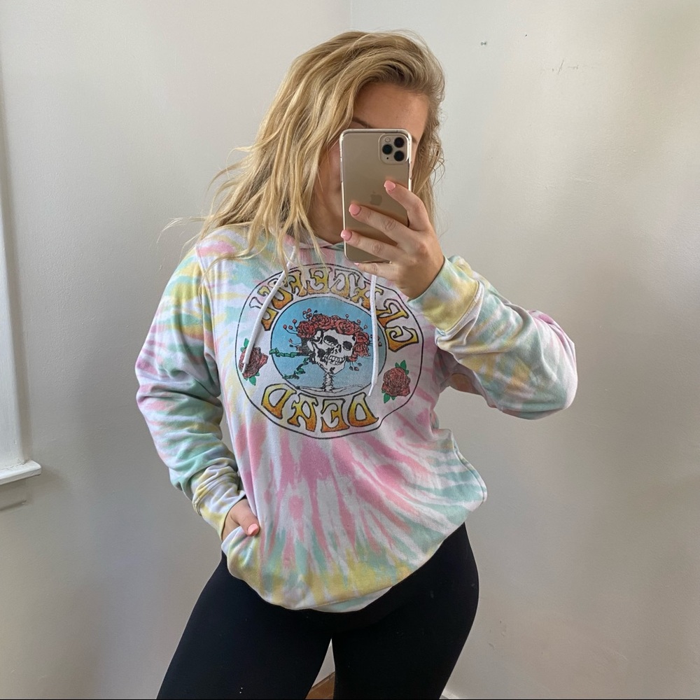 Urban Outfitters Grateful Dead Tie Dye Hooded Sweatshirt Size Small